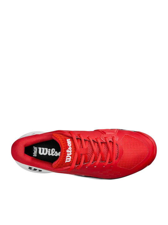 Wilson Rush Pro Ace Men's Tennis Shoes for Clay Courts Red