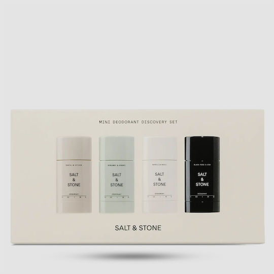 Salt & Stone Deodorant 48h Roll-On Aluminium Free 4x28g