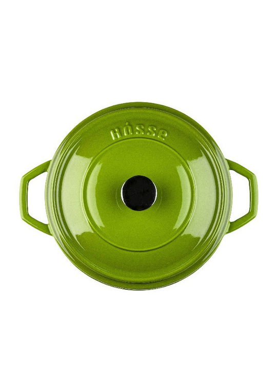Hosse Deep Cast Iron Pot 9cm Green