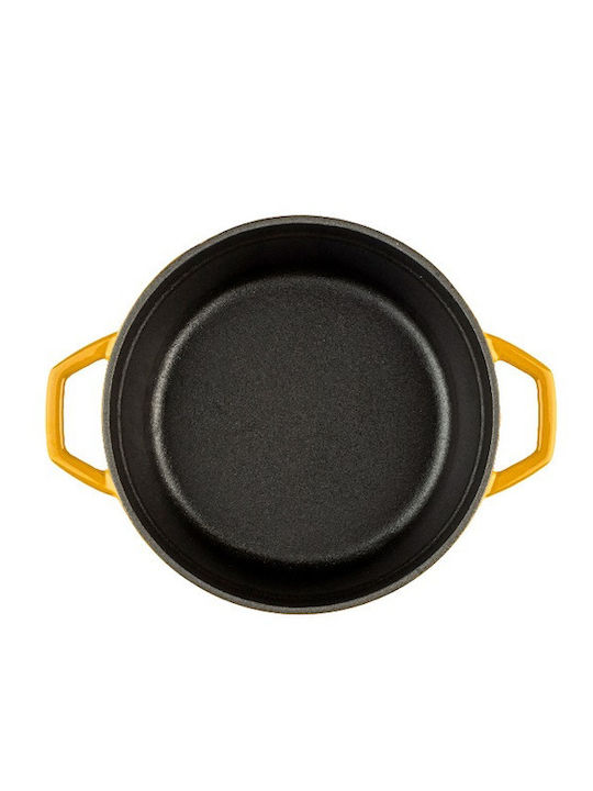 Hosse Deep Cast Iron Pot 9cm Yellow