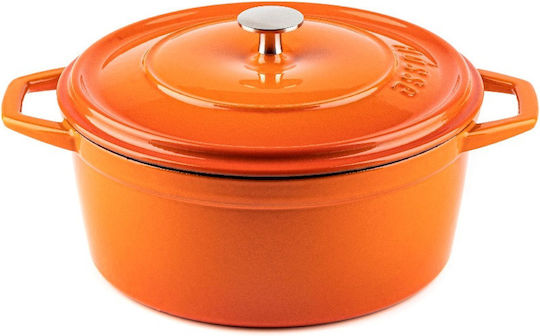 Hosse Βαθιά Κατσαρόλα από Μαντέμι 4.4lt / 24cm Πορτοκαλί