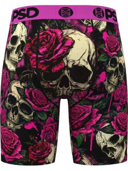 Herren Boxershorts Lila mit Mustern