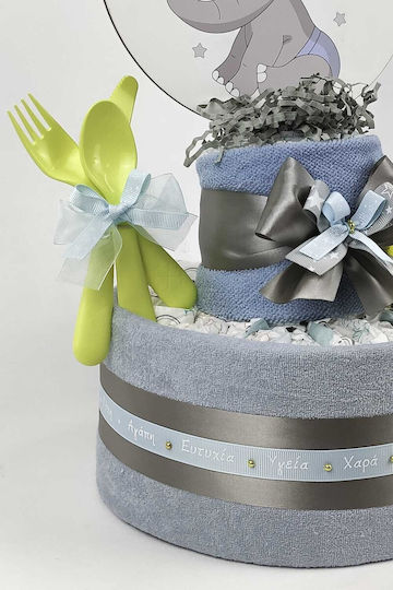 Zweistöckige Windeltorte Baby Geschenksets