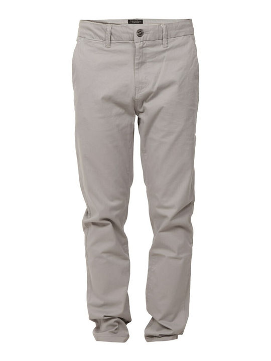 Herrenhosen Chinos Elastisch in Regulärer Passform Grau