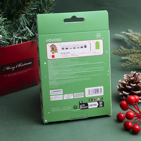 Diy Christmas Series Stickers with Rhinestones Cookie Bear