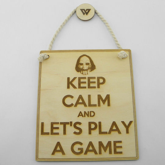 World Wood Ξύλινη Ταμπέλα “lets's Play A Game”