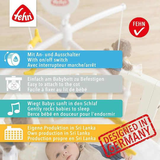 Fehn Mobile for Cot with Music for Newborns