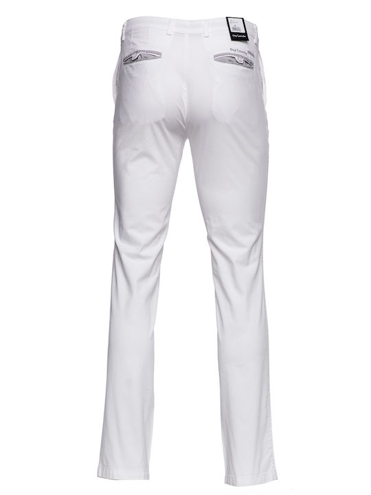 GL2315169-71156 Pantaloni Chino Elastic Alb