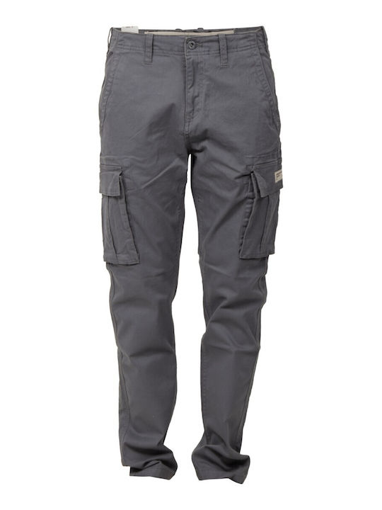 Cargo Elastic Trousers in Regular Fit Dusty Blue