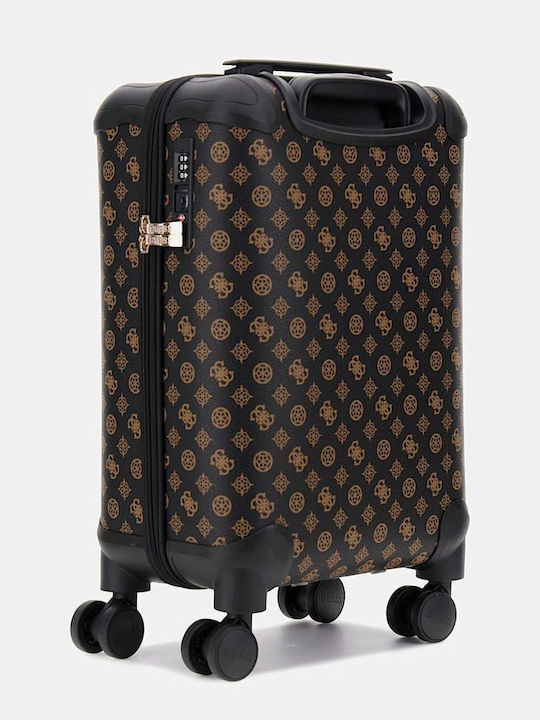 Guess Cabin Brown Suitcase With 4 Wheels Height 53cm