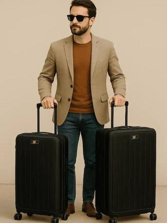 CAT Travel Suitcases Hard Maximum Height 68cm with 4 Wheels Set of 2 Pieces