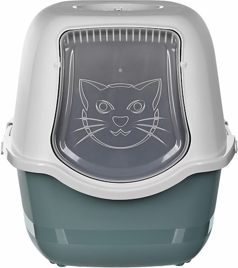 Rotho My Pet Bailey Katzentoilette Geschlossen Grün L56 x B40 x H39cm