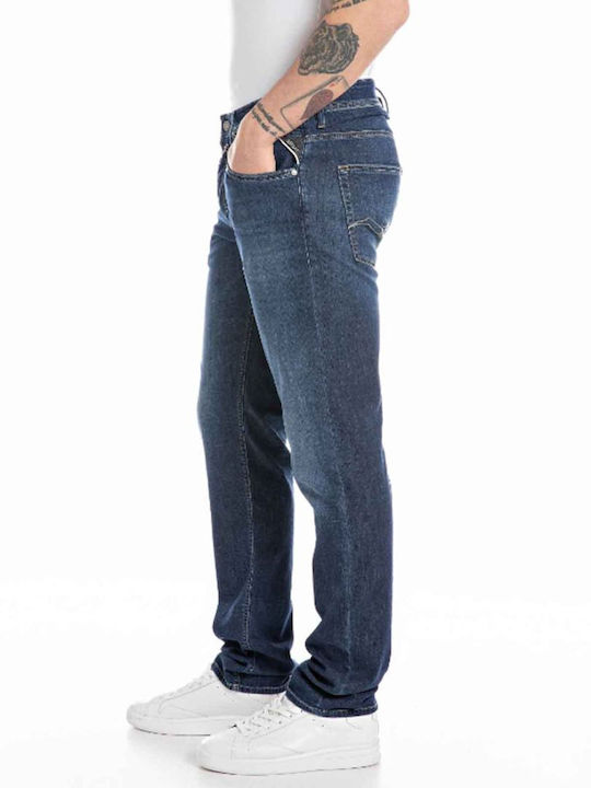 Grover Men's Jeans Pants Elastic with Regular Fit Medium Blue Denim