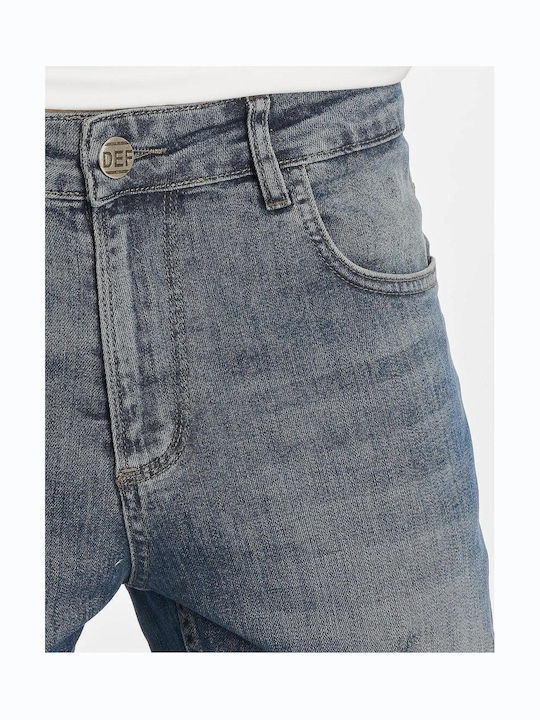 Ανδρικό Παντελόνι Τζιν Ελαστικό με Slim Tapered Εφαρμογή Μπλε