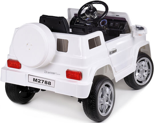 Bambi Racer Μονοθέσιο με Τηλεκοντρόλ 6 Volt Λευκό