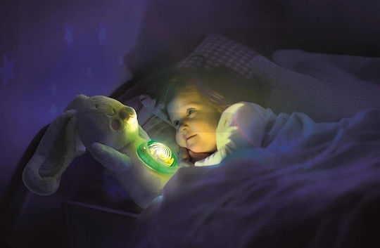 Baby Clementoni Baby Aktivitätsspielzeug Tier My Arctic Bunny Nothern Lights Projector mit Lichtern und Sounds für 6+ Monate