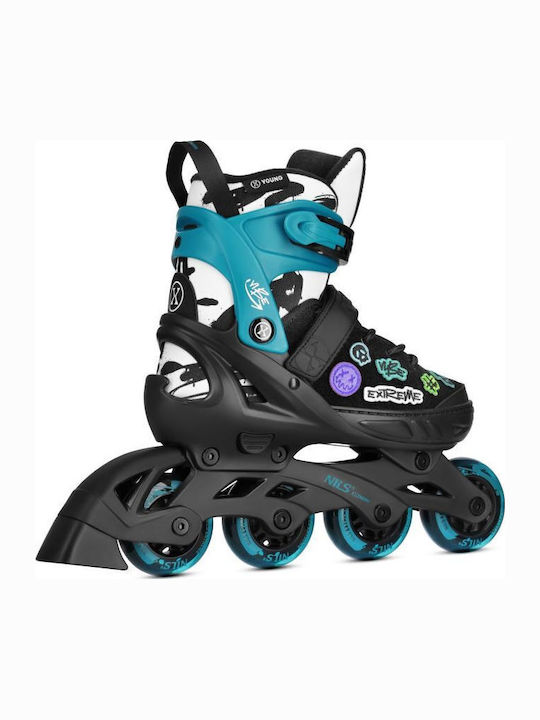 Nils Inline Adjustable Rollers Turquoise Kids