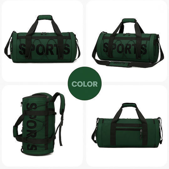 Playful Bags Σακ Βουαγιάζ Πράσινο Υφασμάτινο Μ60xΠ26xΥ30εκ.