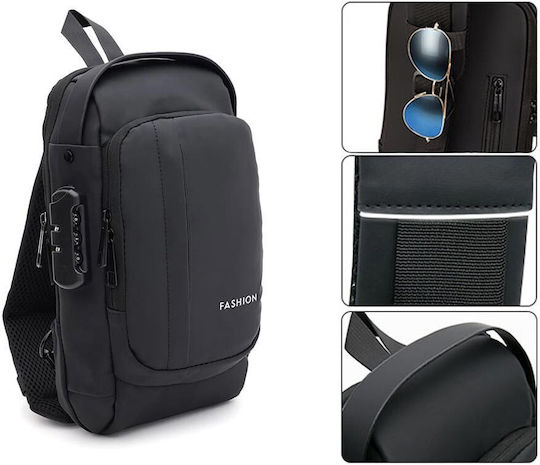 Military Chest Bag Black 8lt