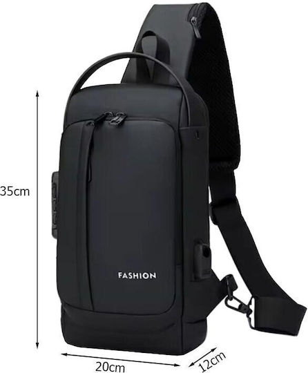 Military Chest Bag Black 8lt