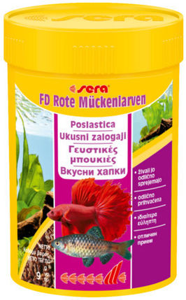 Sera Red Bloodworms Freeze Dried Λιχουδιές 6gr