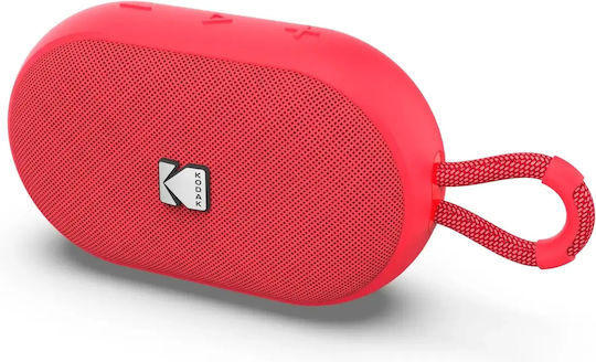 Kodak PWS-2284 Wasserdicht Bluetooth Lautsprecher 6W mit Betriebszeiten maximal bis zu 12 Stunden Rote