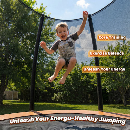 Bebe Stars Trampolin Für Draußen Mit Durchmesser 185cm Mit Netz Und Leiter