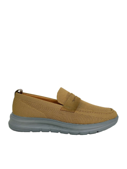 Men's Moccasins in Beige Colour
