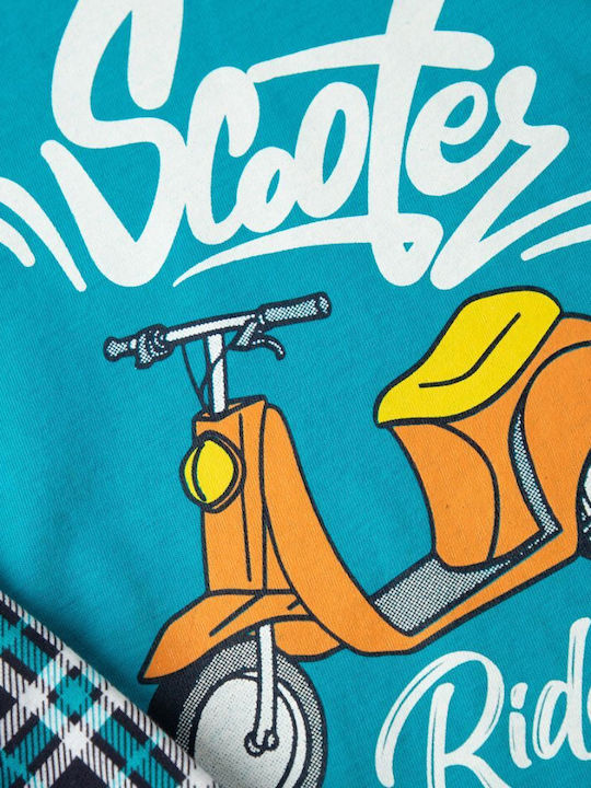 Minerva Детска Пижама Лятна Смарагд Scooter
