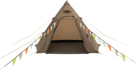 Easy Camp Tipi Σκηνή Camping Καφέ 3 Εποχών για 4 Άτομα 300x275x210εκ.