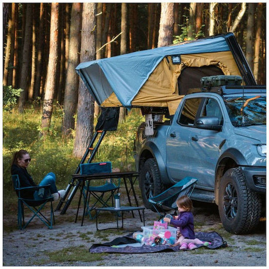 Offlander Къмпинг Сцена за Автомобил с Кафяв Цвят 3 Сезона за 2 Хора 210x160x100см Пясък