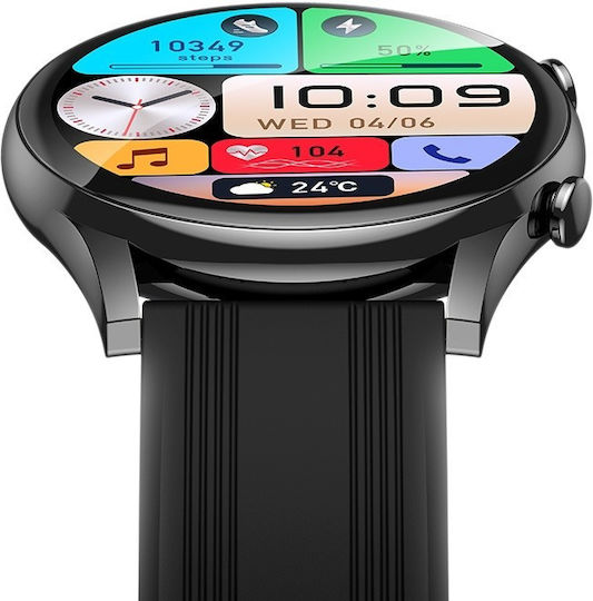 Hoco Y38 Smartwatch mit Herzfrequenzmesser Schwarz