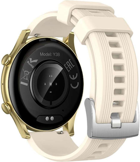 Hoco Y38 Smartwatch with Heart Rate Monitor Gold