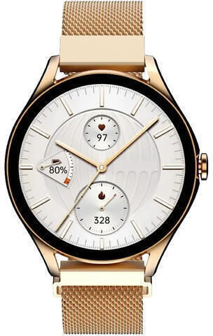 HiFuture Aura 2 Smartwatch με Παλμογράφο (Ροζ Χρυσό)