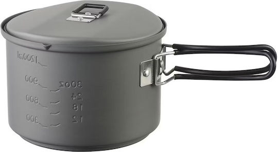 Arzător cu Cartuș Esbit Cookset cu Alcool Oală 1.5 L Aluminiu Negru
