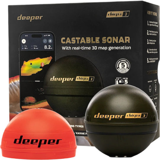 Deeper CHIRP+ 3 Ανιχνευτής Ψαριών
