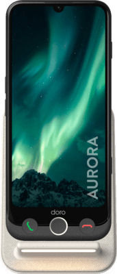 Doro Aurora A30 + Drahtloses Ladegerät Dual SIM (6/128GB) Weiß