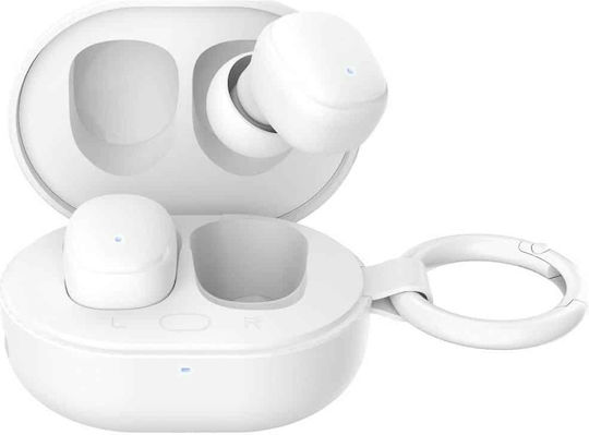 3MK FlowBuds 6.0 Bluetooth Handsfree Ακουστικά με Θήκη Φόρτισης Λευκά