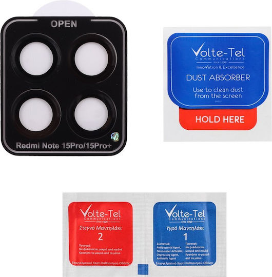 Volte-Tel Glass Cover Camera Protector Tempered Glass Black for Xiaomi Redmi Note 15 Pro Plus 5g