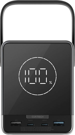 Cuktech P01CT Power Bank 40000mAh 300W με 2 Θύρες USB-A και 2 Θύρες USB-C Μαύρο