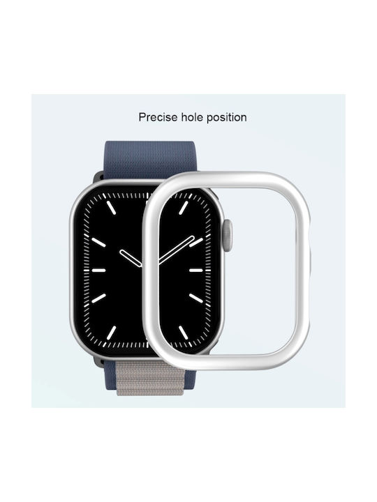 Mijobs Protection Plastic Case in Transparent color for Apple Watch Ultra 49mm