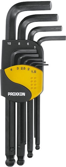 Proxxon Сет от 9 Allen ключа във форма L