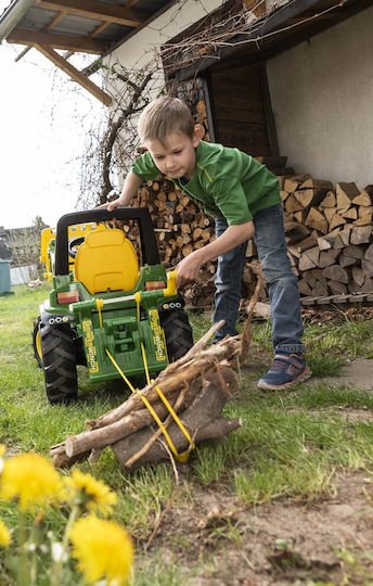 Kids Ride On Tractor Foot-to-Floor With Trailer And Pedal Green