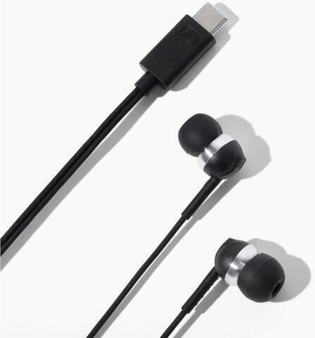 Sennheiser 800125 In-ear Handsfree Ακουστικά με Βύσμα USB-C Μαύρο