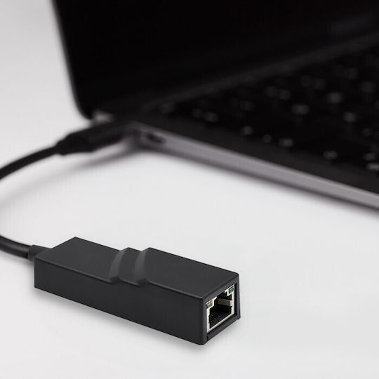 Qoltec 50378 Adaptor Rețea USB-C cu Conexiune Cablată Ethernet