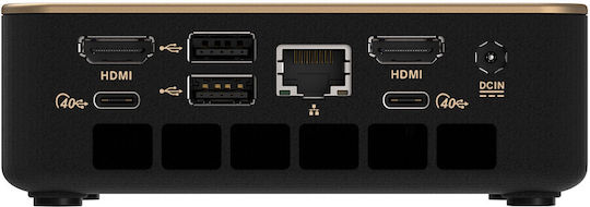Sapphire Mini System Mini Pc Sapphire Edge Ai 350 Amd Ryzen Ai 7 350 2.5 Gigabit Black Gold 117x111x30mm