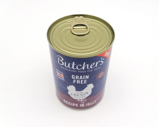 Butcher's Pet Care Wet Dog Food in Cans with Chicken and Liver Gluten Free 400g