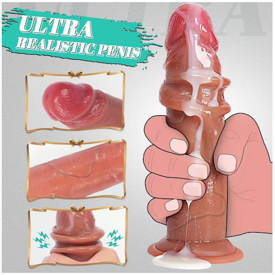 APH Realistisches Dildo mit Saugnapf und Ejakulierende
