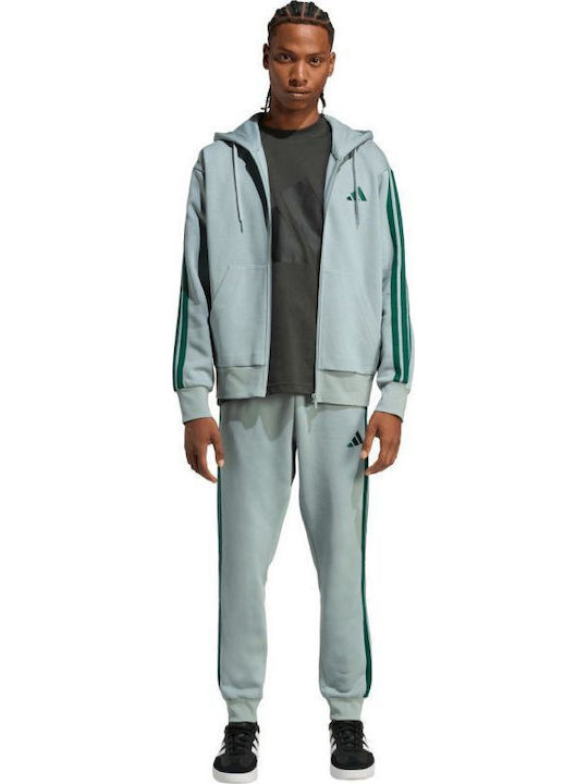 Essentials 3-Stripes Sweatpants With Cuffs Turquoise