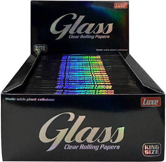 Glass Papers Clear Листчета за свиване на цигари King Size 40 листове 24бр